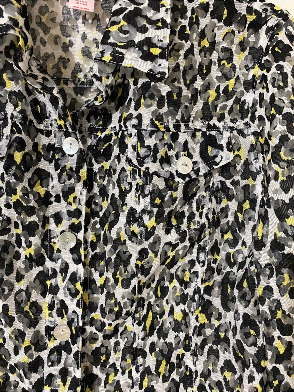 Ruby Rd. Leopard Print Button-Front Jacket Size 12 NWOT - Picture 5 of 8